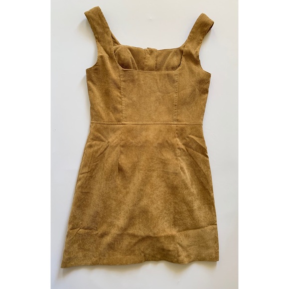 A-Line Corduroy Button Front Dress - Picture 6 of 6